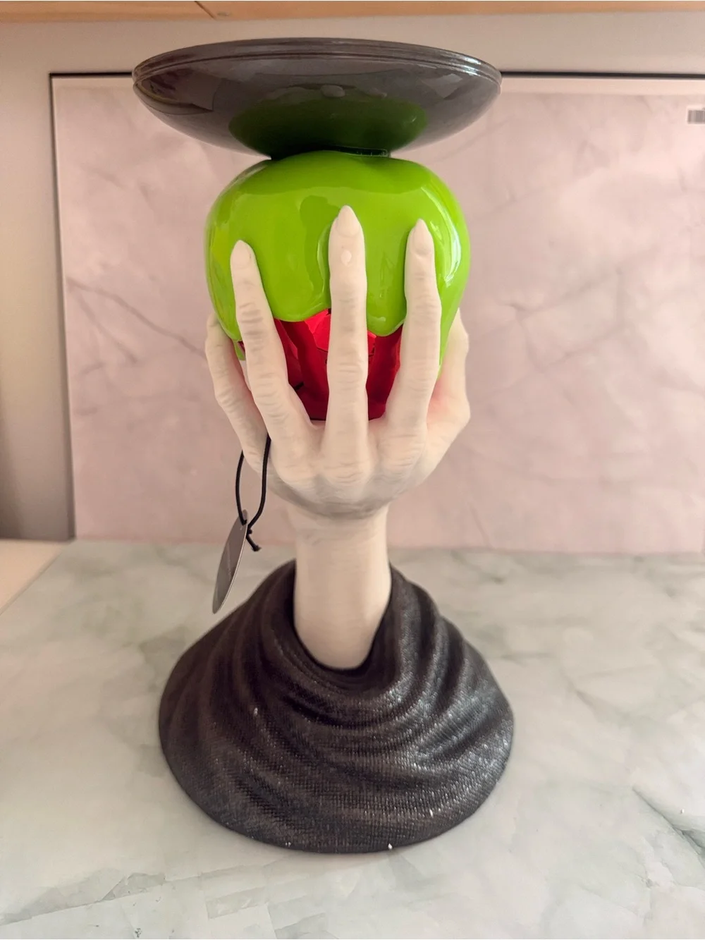 Bath & Body Works Green Drip Skull Candy-Apple Accent